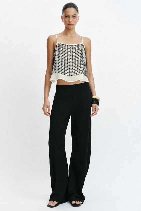 MID-RISE BARREL PANTS | Zara US