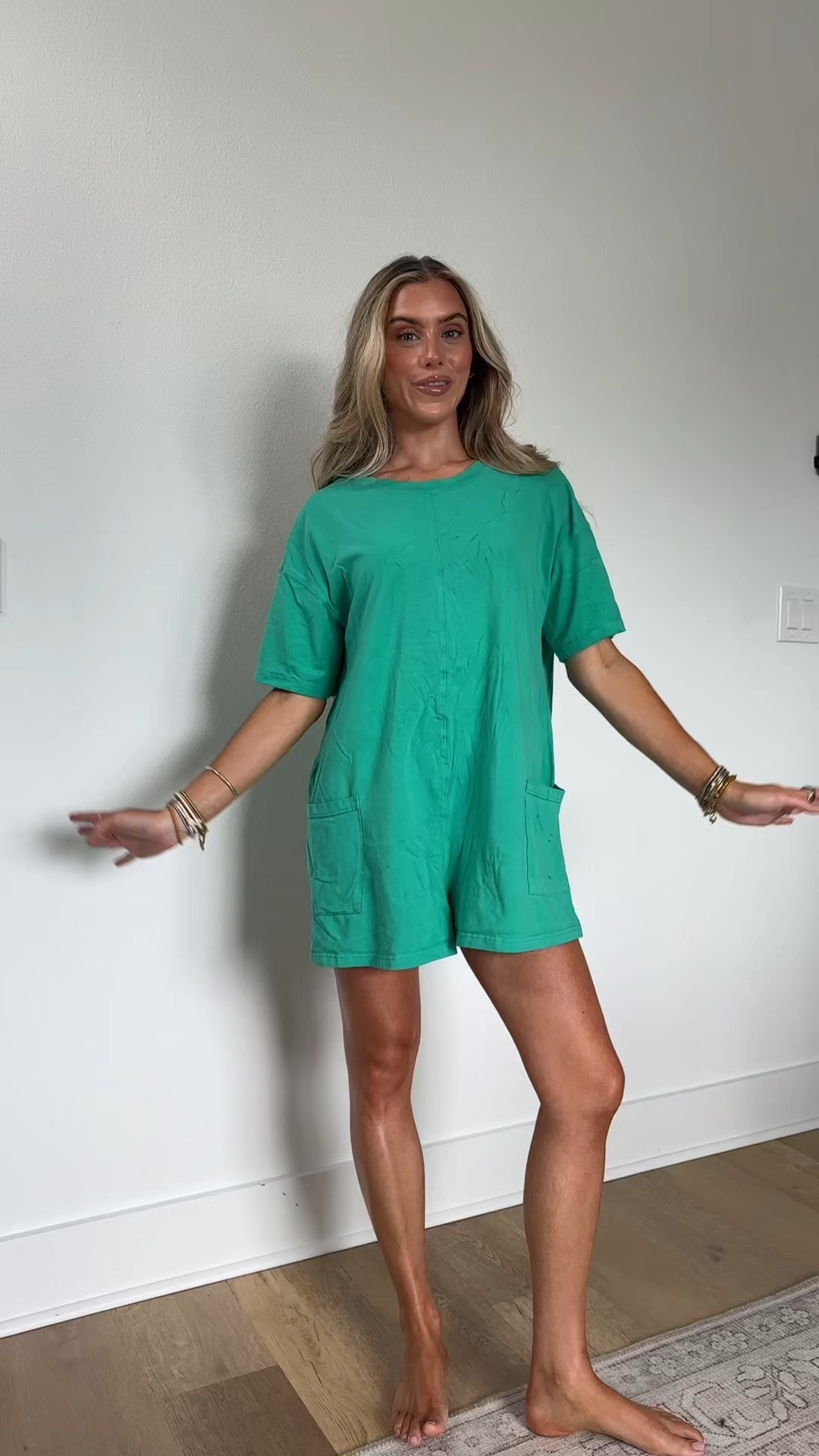Amazon size XS Lianlive Summer Romper for Women Oversized Short Sleeve Athletic T-Shirt Tee Rompers Casual Reversible Workout Overalls

#LTKootd #LTKSaleAlert #LTKSwim