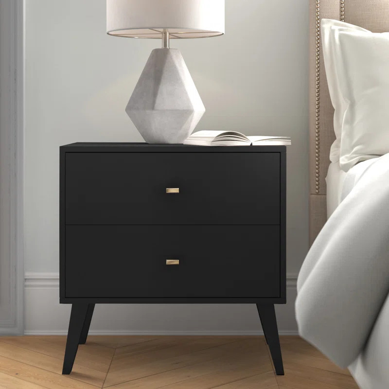Alyssa 25'' Tall 2 - Drawer Nightstand | Wayfair North America