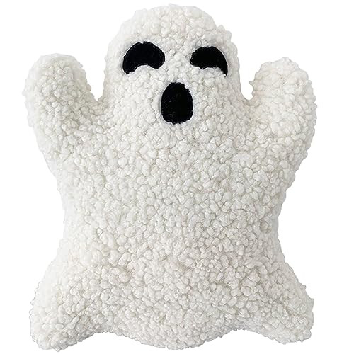 Yopcuvi Ghost Pillow - Halloween Bedding, Ghost-Shaped Throw Pillow (11.8 inches) | Amazon (US)