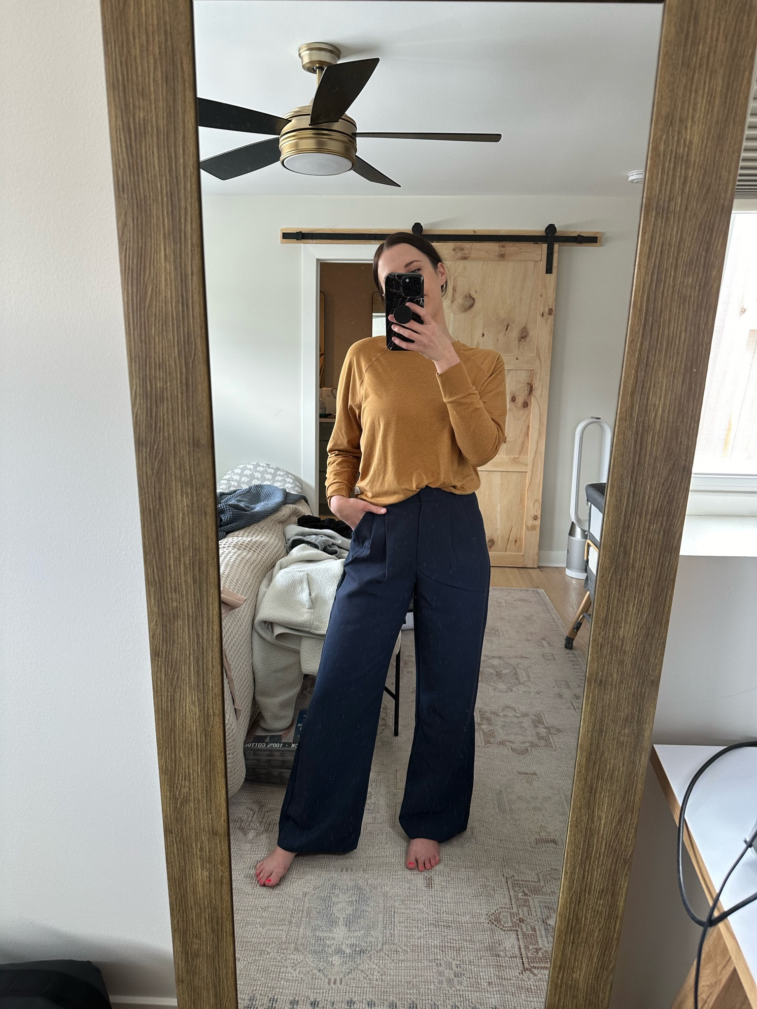 Work casual outfit - comfortable for mamas 

#LTKworkwear #LTKtravel