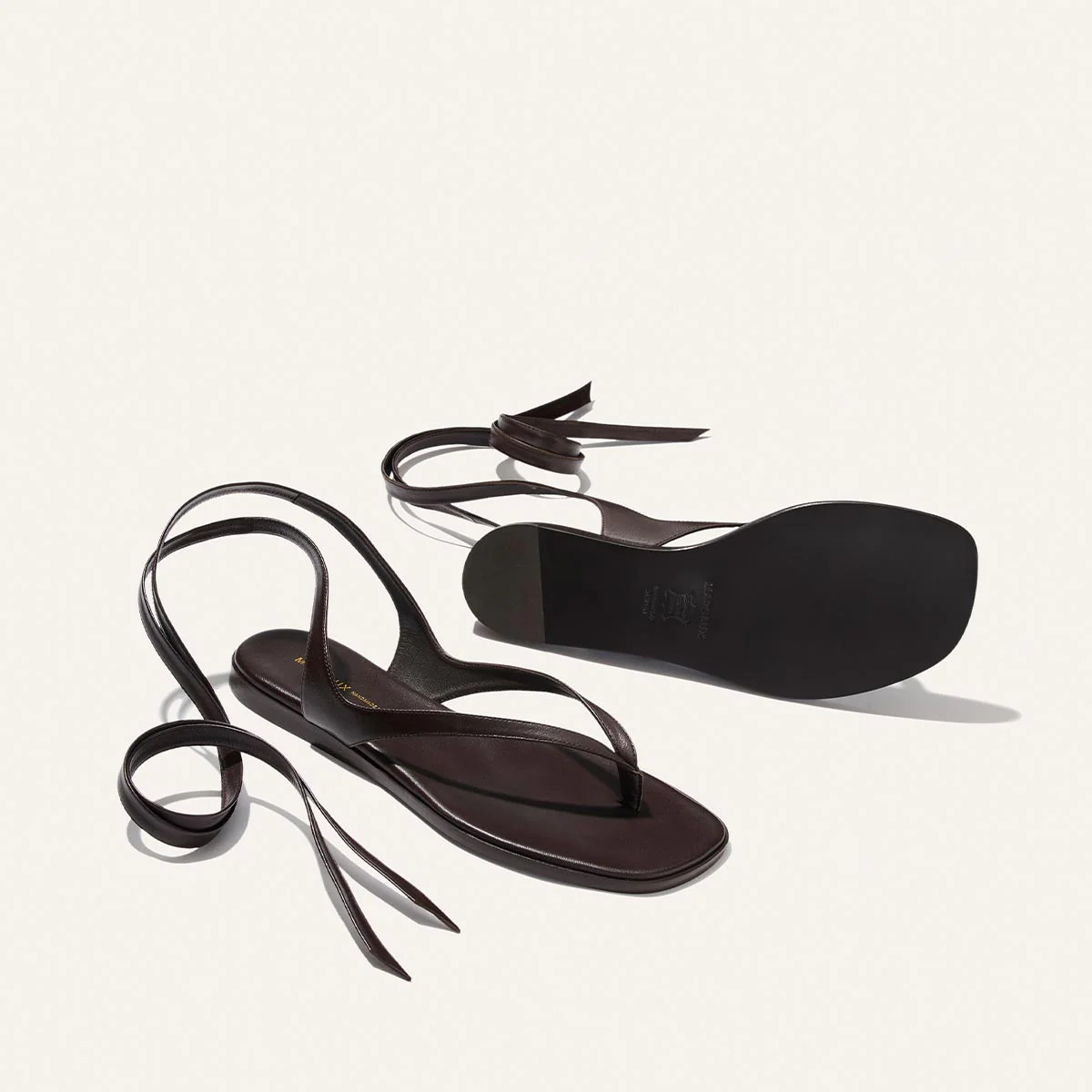 The Palermo Wrap Sandal - Espresso Nappa | Margaux