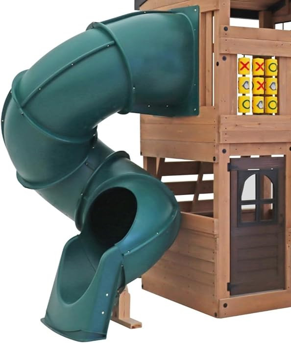 Swing-N-Slide WS 5040-G Quick Connect 5 Foot Turbo Tube Slide Plastic Enclosed Slide for 5 Foot D... | Amazon (US)