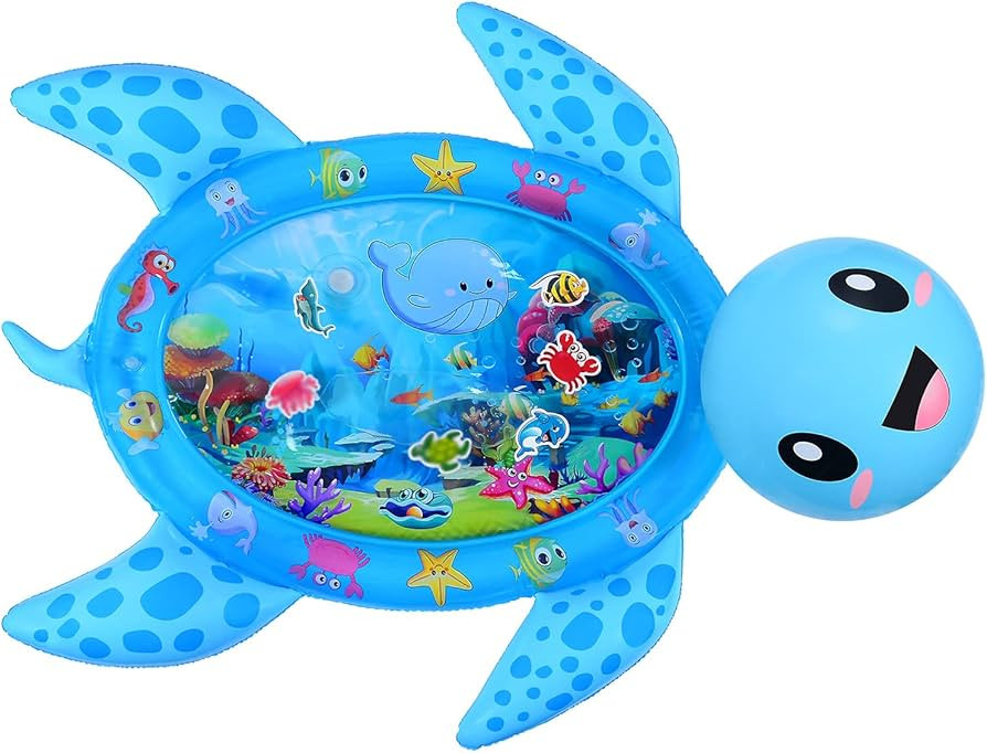 MAGIFIRE Tummy Time Water Mat for Infants 3-12 Months Old, Sea Turtle Measures 36 Inches x 46 Inc... | Amazon (US)