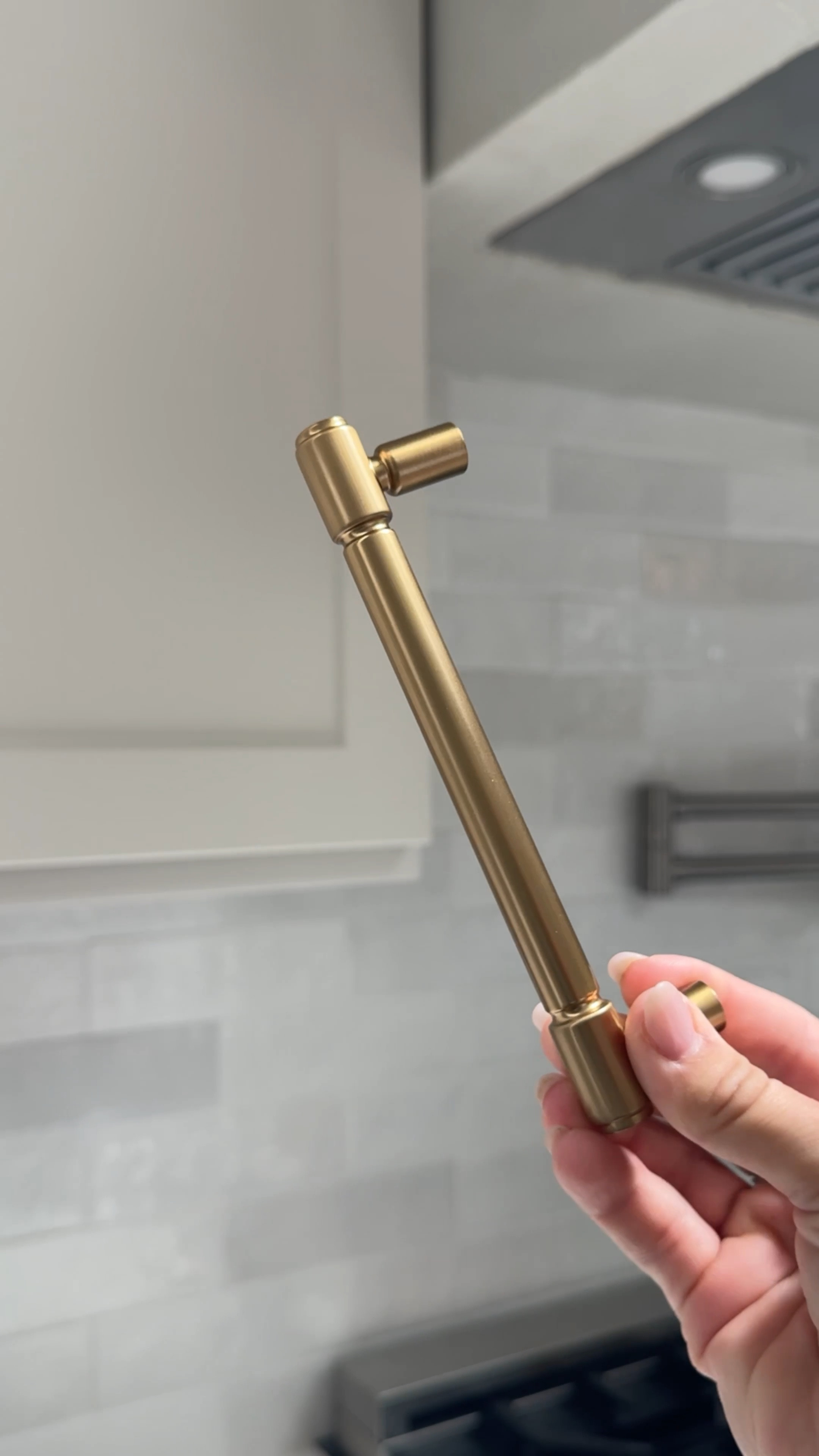 Stunning new cabinet hardware from wayfair! 😍 it’s a light honey champagne bronze and comes in several different sizes. Also linking this hardware template!

#LTKHome