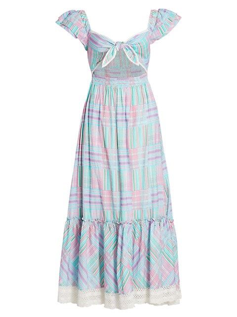 Emeka Plaid Cut-Out Maxi Dress | Saks Fifth Avenue