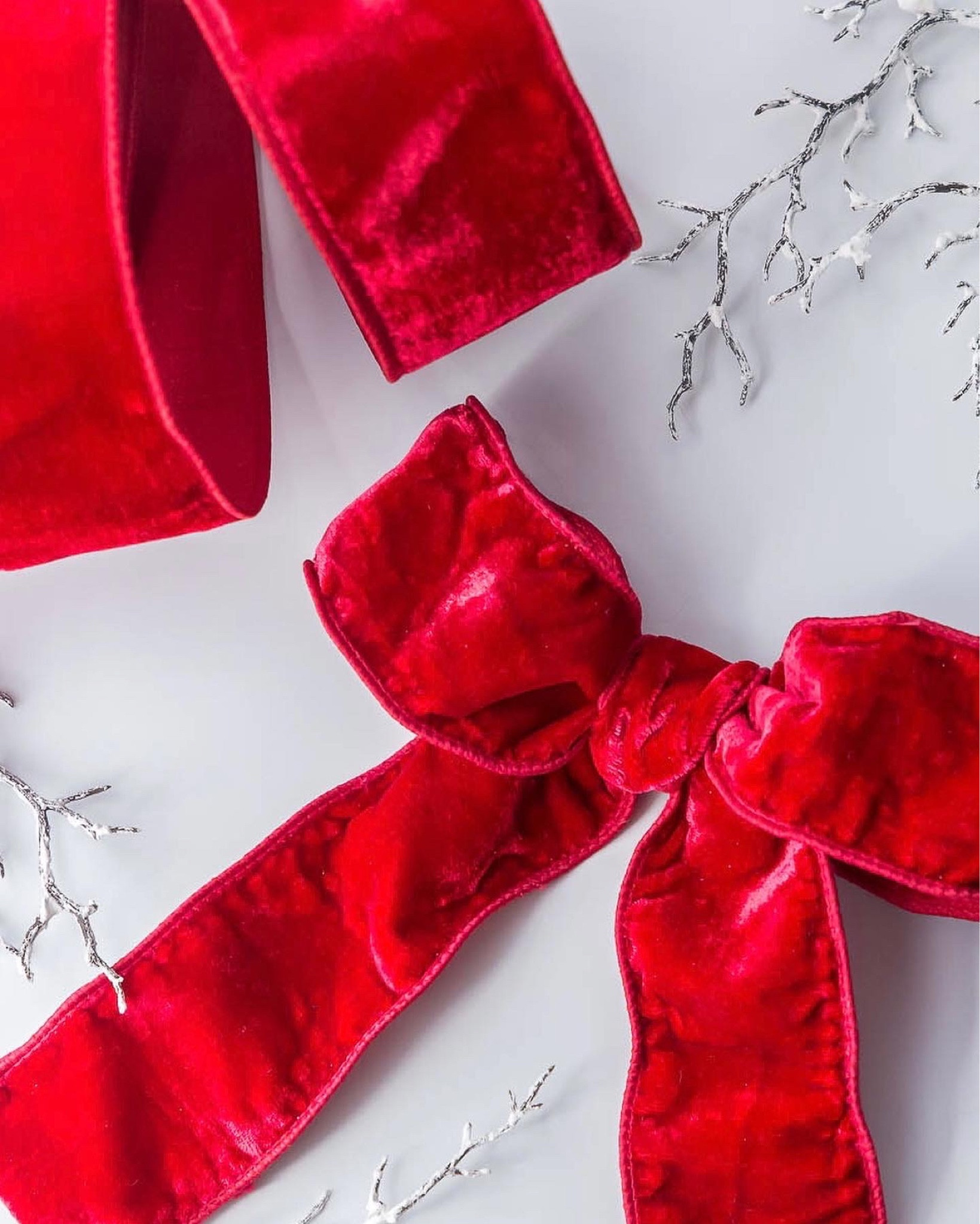 Red velvet in 2.5 inch, wired, double sided designer ribbon by Farrisilk.  Perfect for all your Christmas decor.

#LTKHoliday #LTKSeasonal #LTKhome