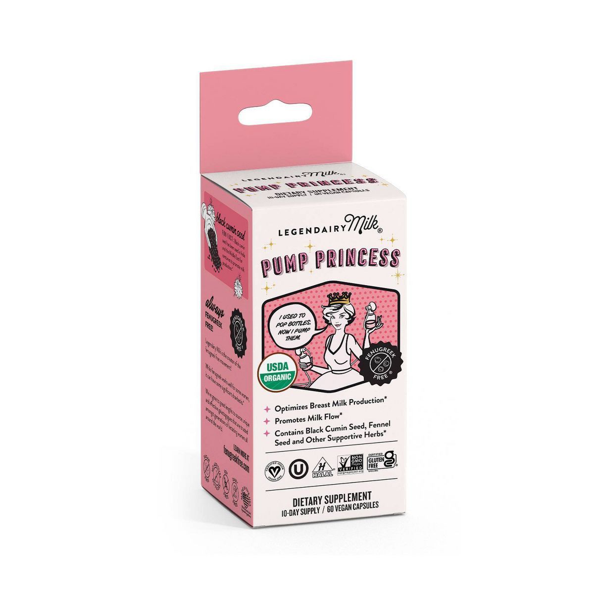 Legendairy Milk Pump Princess Vegan Lactation Supplement - 60ct | Target