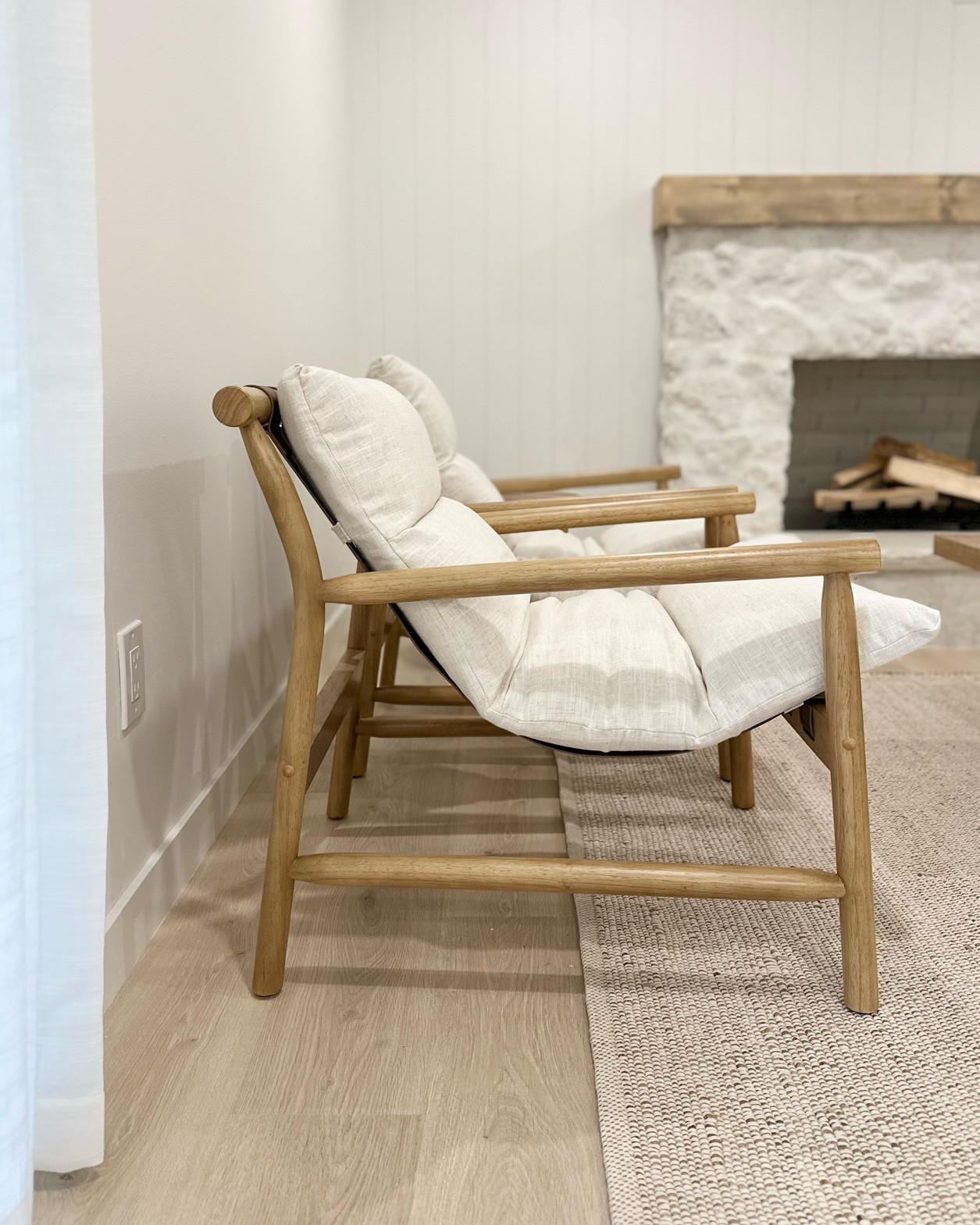 These chairs are back in stock! Every detail is so pretty! They’re lounge style, affordable and comfortable!

Armchairs, accent chairs, two chairs, living room chairs, wood chairs, modern coastal furniture, interior design, home decor

#LTKHome #LTKSaleAlert
