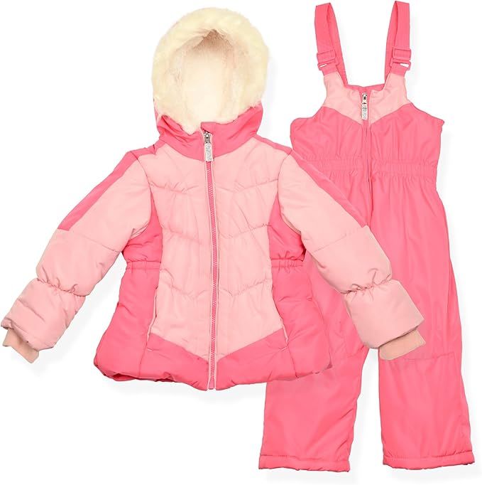 Arctic Quest 2-Piece Baby/Toddler/Kids Snow Suit - Water Resistant Girls Snow Pants & Ski Puffer ... | Amazon (US)