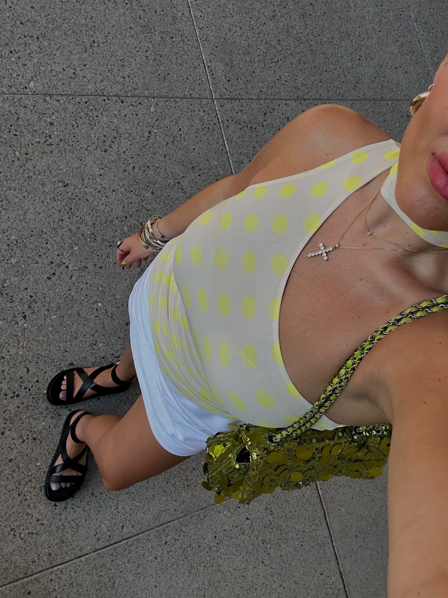 Medium in top and bottoms! 

#LTKShoeCrush #LTKStyleTip #LTKSaleAlert