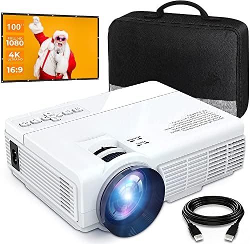 Amazon.com: 7500 Lumens Mini Projector (100" Screen Included), Supports 1080P and 200'' Display, ... | Amazon (US)