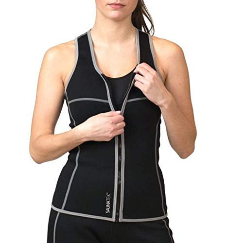 SaunaTek Women's Sauna Sweat Suit Vest for Exercise and Heat Training, Neoprene Tank Top Waist Trainer Vest for Abdomen and Back, XX-Large | Amazon (US)