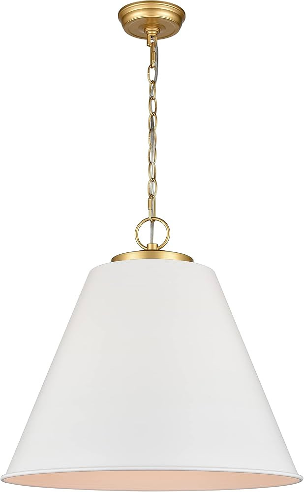 Elk Home Vellus 3-Light Pendant - in Matte White Finish, with Matte White Metal Shade, Modern/Contemporary Style | Amazon (US)