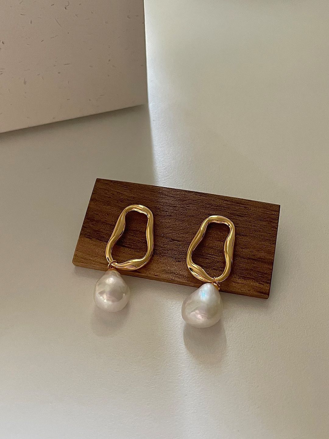 Baroque Pearl Earrings Large-shaped Pearl Pearl Drop - Etsy | Etsy (US)
