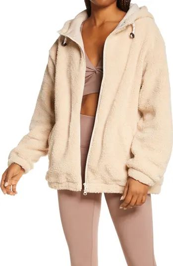 Zella Cloud Soft Fleece Hooded Jacket | Nordstrom | Nordstrom