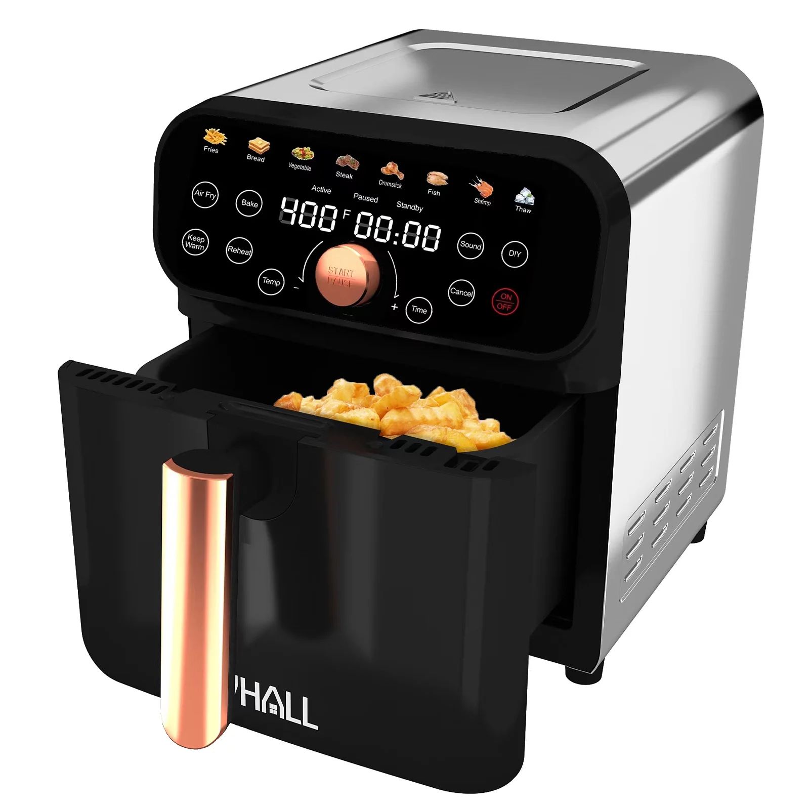 WHALL Air Fryer - 6.2QT Air Fryer Oven, 12-in-1 Stainless Steel Air Fryer with LED Smart Touchscr... | Walmart (US)