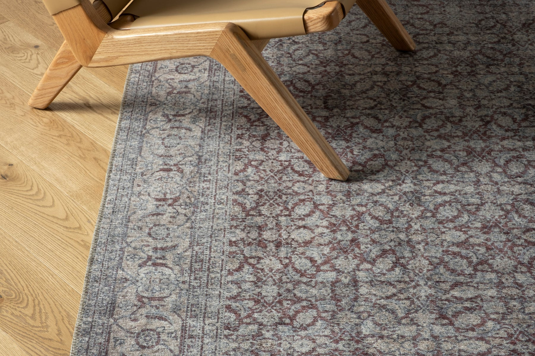 Red Performance Rug, Made From Recycled Materials - Aster | Revival Rugs Inc