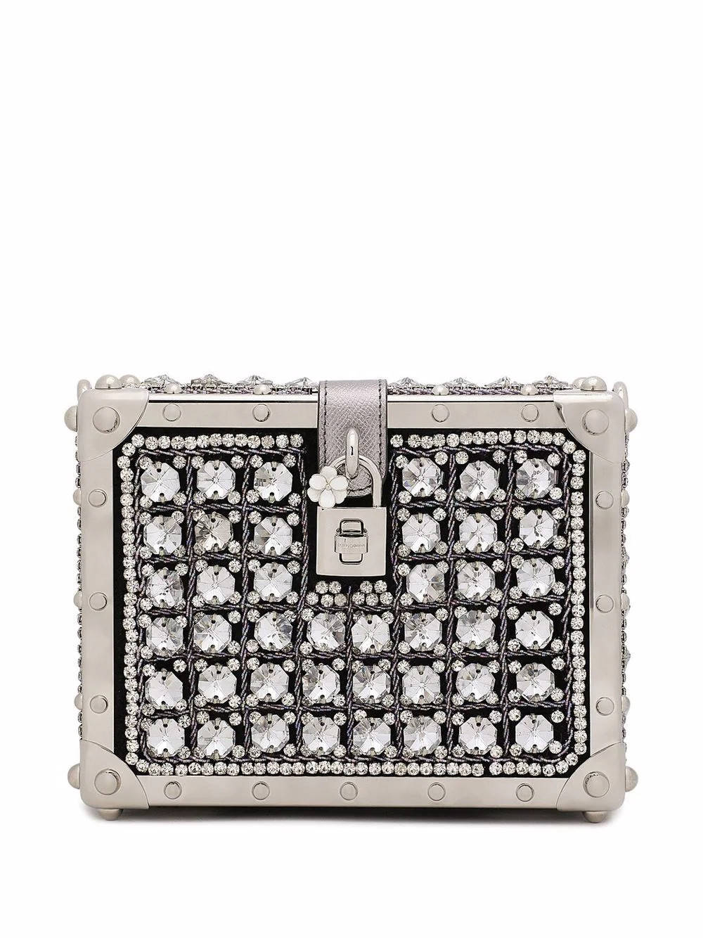 Dolce & Gabbana Jacquard Dolce Box top-handle bag - White | Farfetch Global