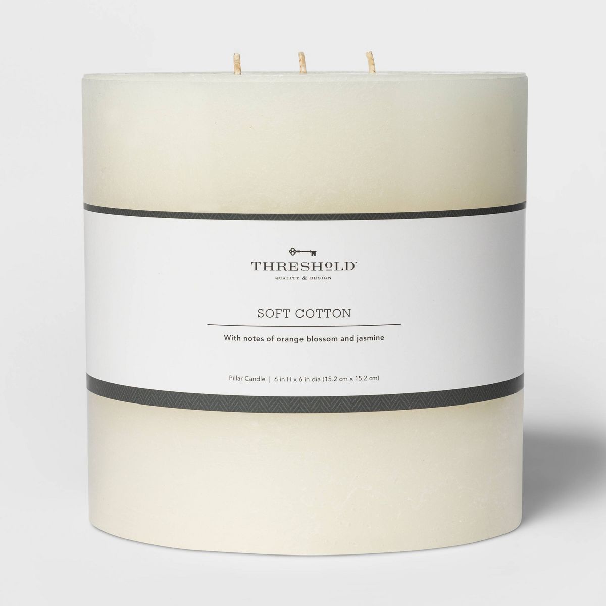 Pillar Candle Soft Cotton White - Threshold™ | Target
