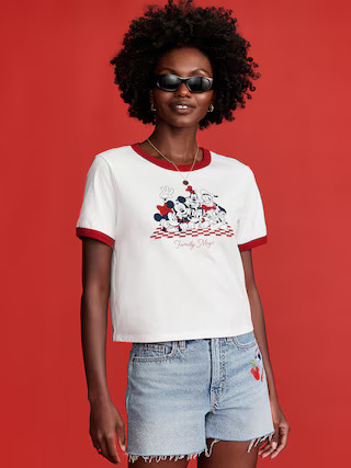Old Navy x Disney© Graphic Cropped Ringer T-Shirt | Old Navy | Old Navy (US)