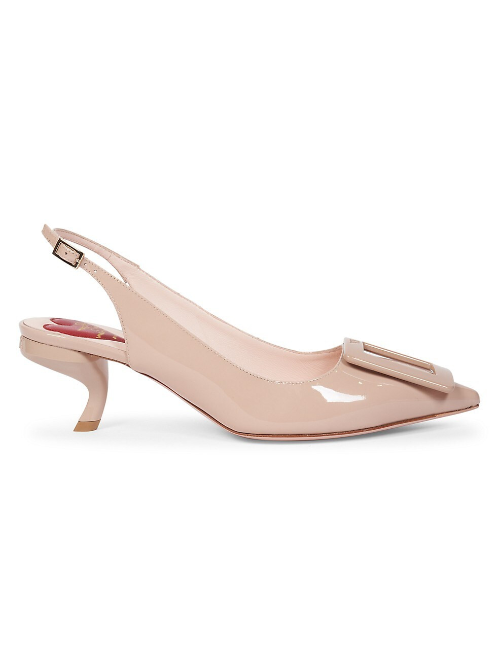 Roger Vivier Virgule Patent Leather Slingback Pumps | Saks Fifth Avenue