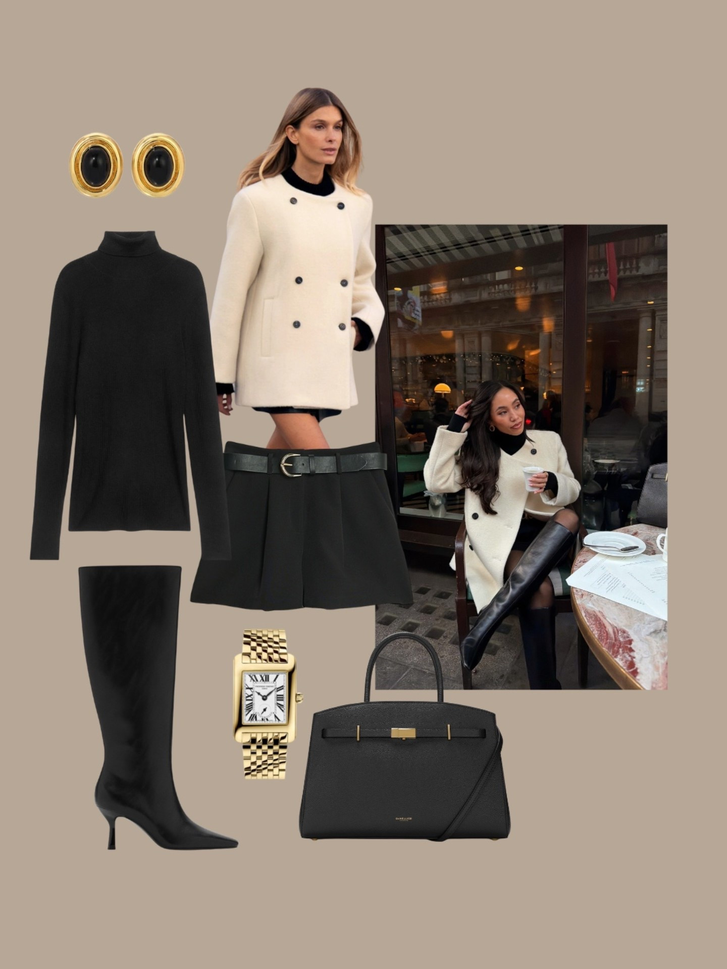 Simple black and white outfits are so chic in winter. Coat is from Rosae Paris

#LTKstyletip #LTKwinter