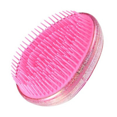 Unique Bargains Egg Shape Mini Portable Hair Brush 3.5" x 2.68" x 1.89" 1 Pc Pink | Target