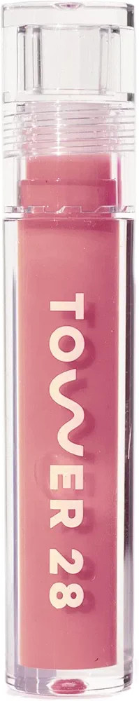Tower 28 ShineOn MilkyLip Jelly, PISTACHIO, Non-Sticky Lip Gloss, Milky Nude Pink Vegan Lip Gloss... | Amazon (US)