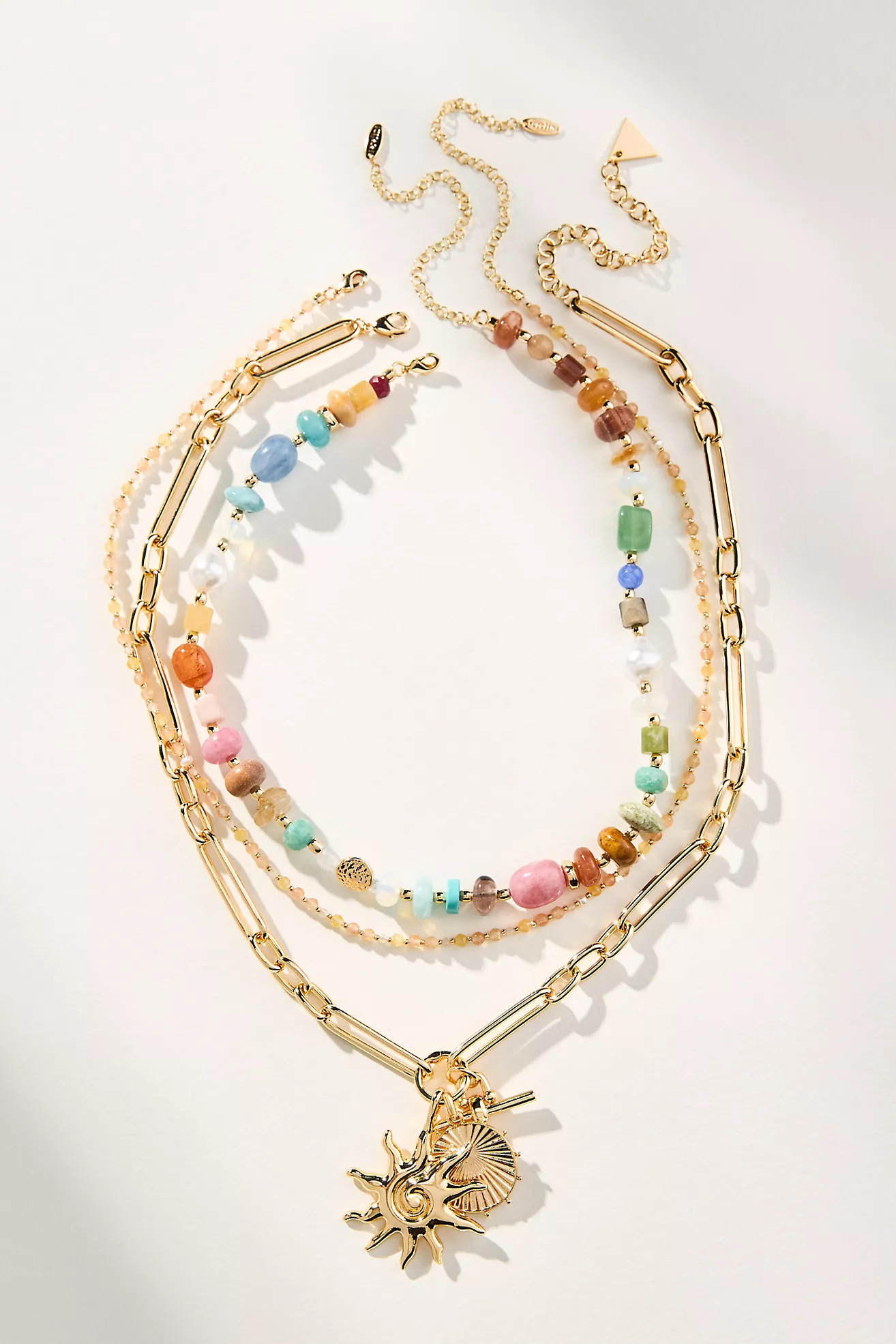 Shades of Sea Layered Necklaces: Charm Edition | Anthropologie (US)