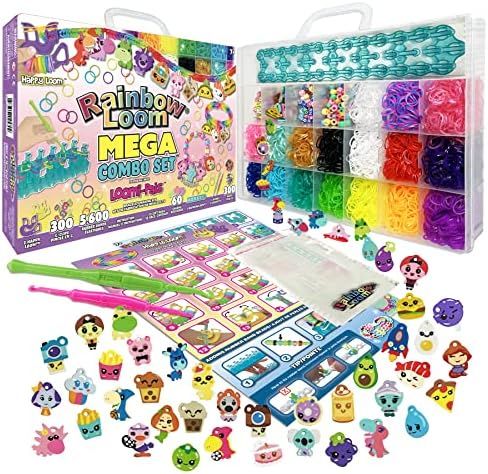 Rainbow Loom® Loomi-Pals™ MEGA Set, Features 60 CUTE Assorted LP Charms, the NEW RL2.0, Happy ... | Amazon (US)