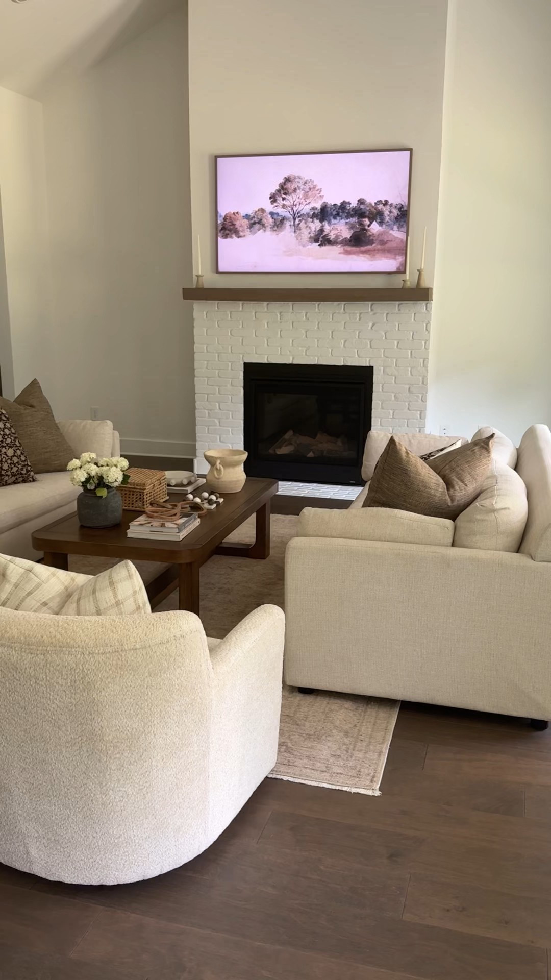 Living room decor ideas! Neutral living room, swivel chairs, neutral decor, home decor, living room rug, affordable coffee table #home

#LTKHome #LTKStyleTip #LTKSaleAlert