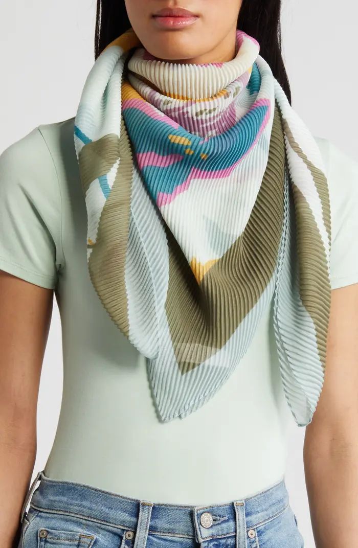 Pleated Square Scarf | Nordstrom