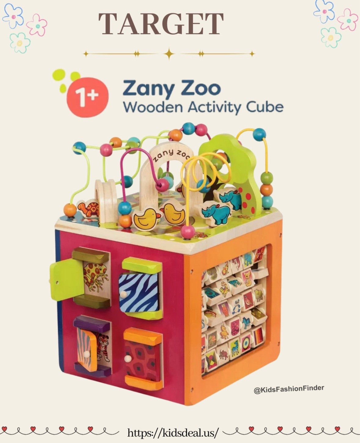 🦁🐵 Zany Zoo Wooden Activity Cube — the ultimate busy center for curious little explorers! 🎨

✨ With alphabet tiles, bead maze, peek-a-boo doors & zigzag tracks, there’s endless fun on every side. 

Made from solid wood with smooth corners — safe, sturdy & built to last 🙌

💛 Great toddler busy center! Provides hours of entertainment and learning fun — the perfect choice for new parents 🎁


#MontessoriToys #WoodenToys #ZanyZoo #BToys #ToddlerFun #LearningThroughPlay #FineMotorSkills #BabyFirstBirthday #ActivityCube #EducationalToys #ToddlerPlaytime #BusyBoard #ParentApproved 

 #LTKFamily 

#LTKBaby #LTKGiftGuide #LTKFindsUnder50