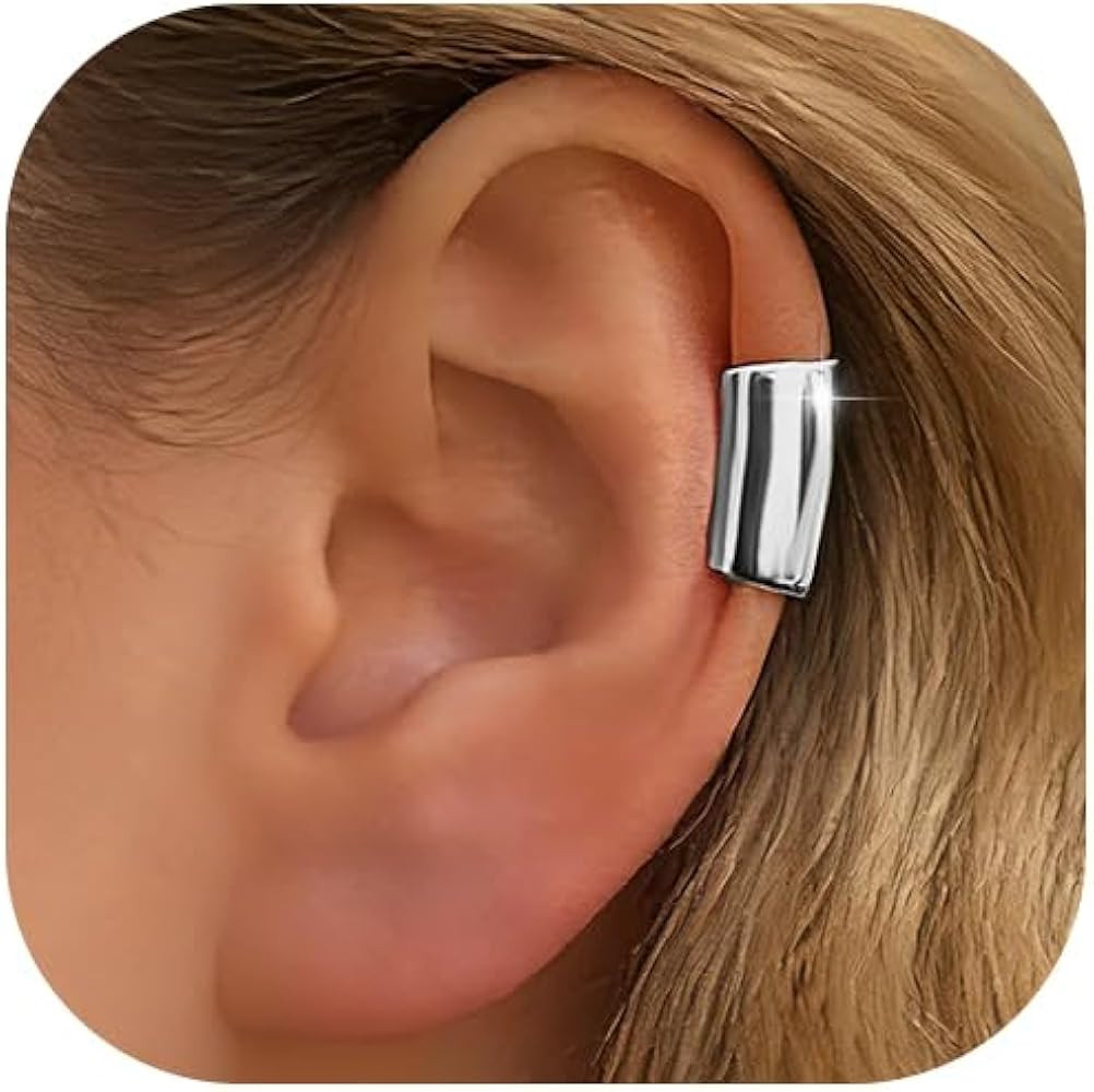 SPORCLO Gothic Ear Cuffs Helix Cartilage Clip on Goth Ear Cuff Stainless Steel Hypoallergenic Ear... | Amazon (US)