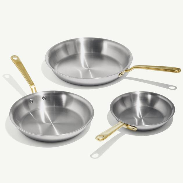 Stainless Clad Frying Pan Set | Made In Cookware