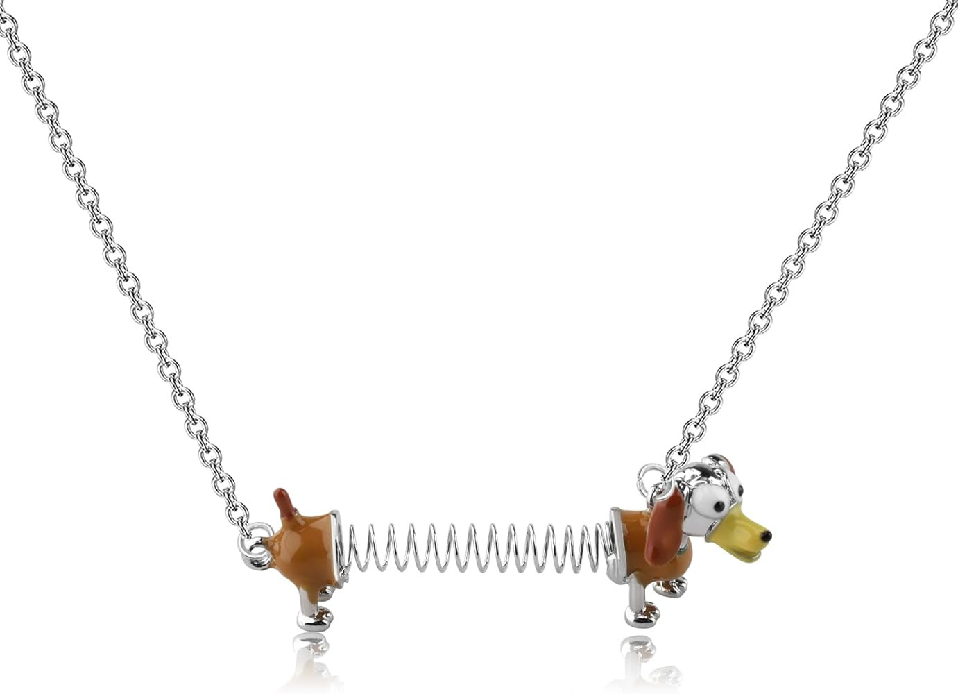 KEYCHIN Slinky Dog Necklace Toy Movie Fans Gifts Slinky Dog Jewelry Slinky Dog Merchandise | Amazon (US)