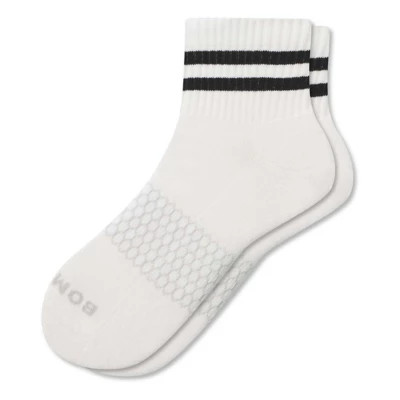 Men's Bombas Solid Vintage Stripe Solid Quarter Socks | Scheels
