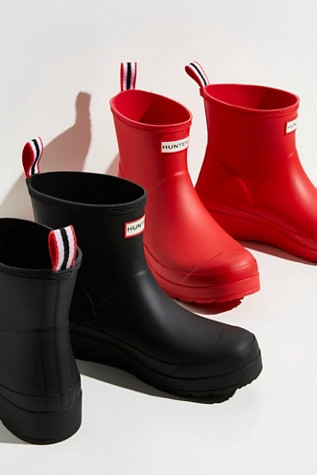 Hunter Play Short Wellies by Hunter at Free People, Tempered Mauve, US 7 | Free People (Global - UK&FR Excluded)