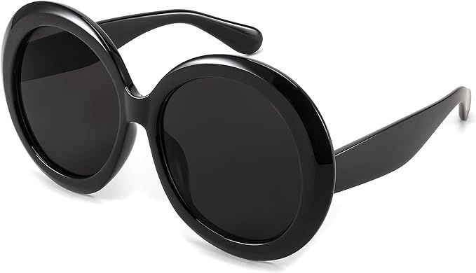 FEISEDY Oval Oversized Trendy Sunglasses Women Men Stylish Retro Big Frame Vacation Sun Glasees U... | Amazon (US)
