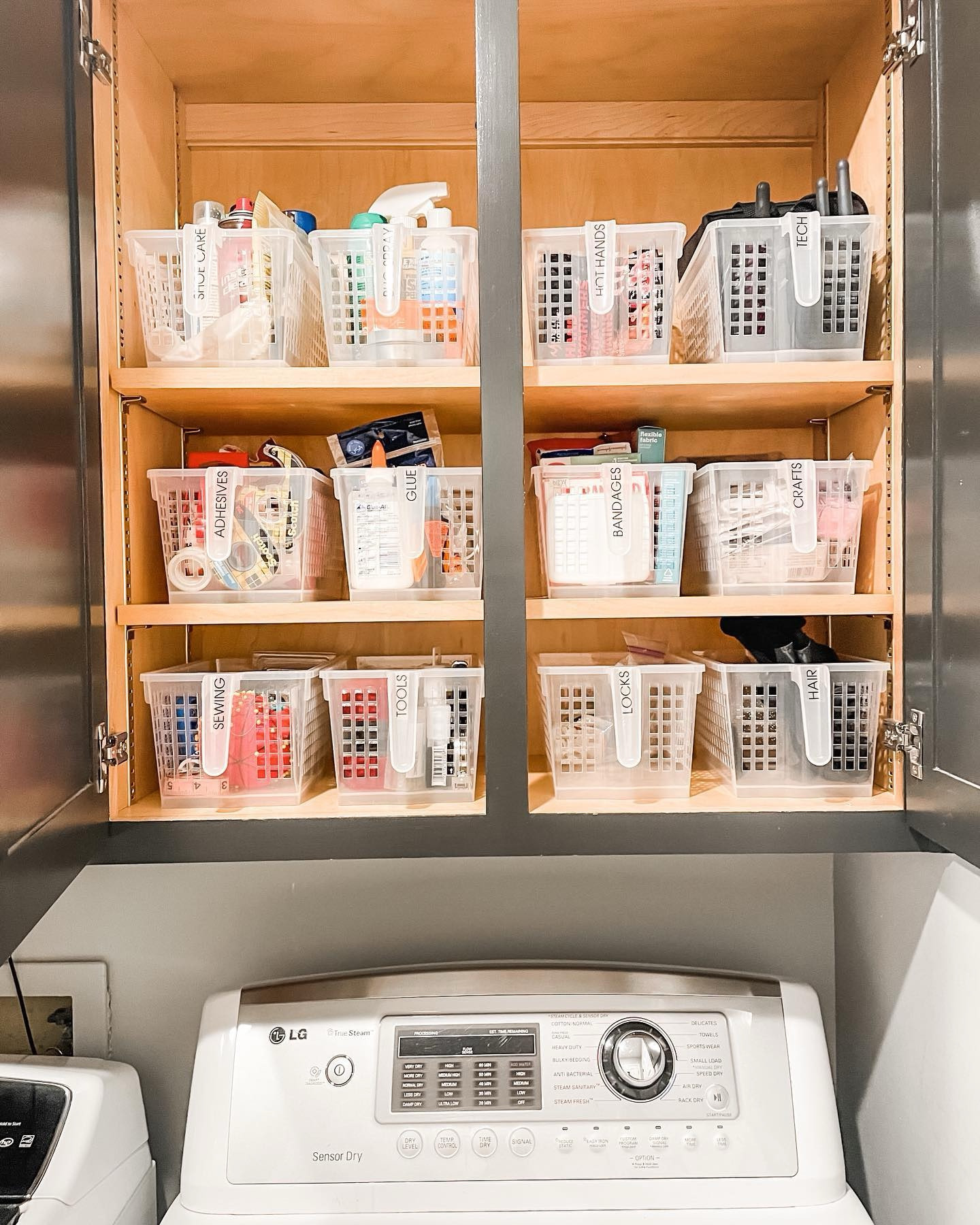 The power of a good edit and the right product! This throwback is one of my absolute favorite transformations!

Organizing is one of those investments that pays for itself over time. Because when you need a band-aid, a hammer or enough Hot Hands for an entire family, you don’t want to have to go on a scavenger hunt through an overstuffed cabinet, you just want to know right where things are! And I would say we’ve achieved that in this space (and a few others over the last six years)!