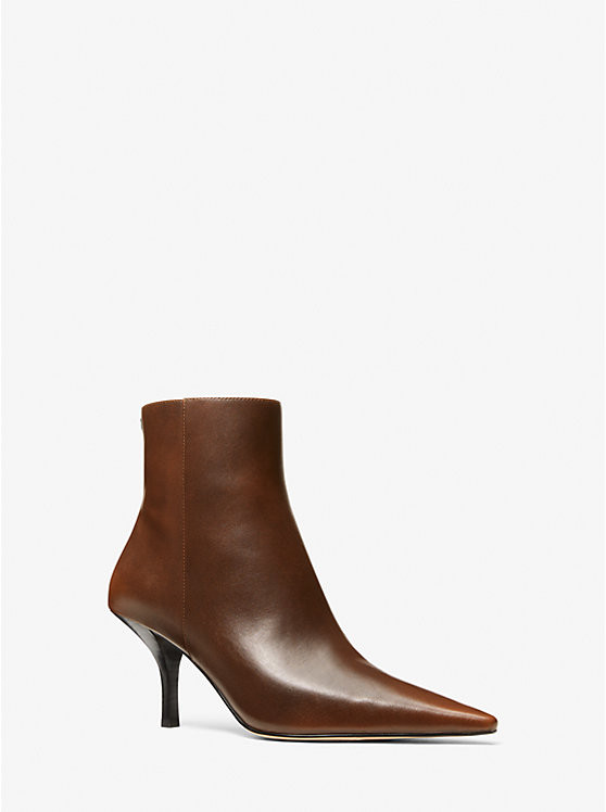 Selina Burnished Leather Ankle Boot | Michael Kors US