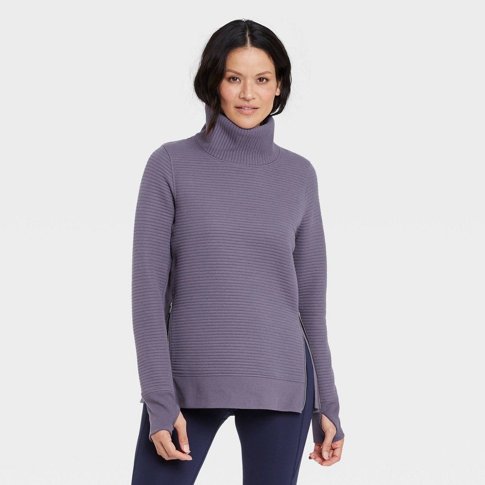 Woen's Quilted Pullover with Funnel Neck Collar - All in otion™ | Target