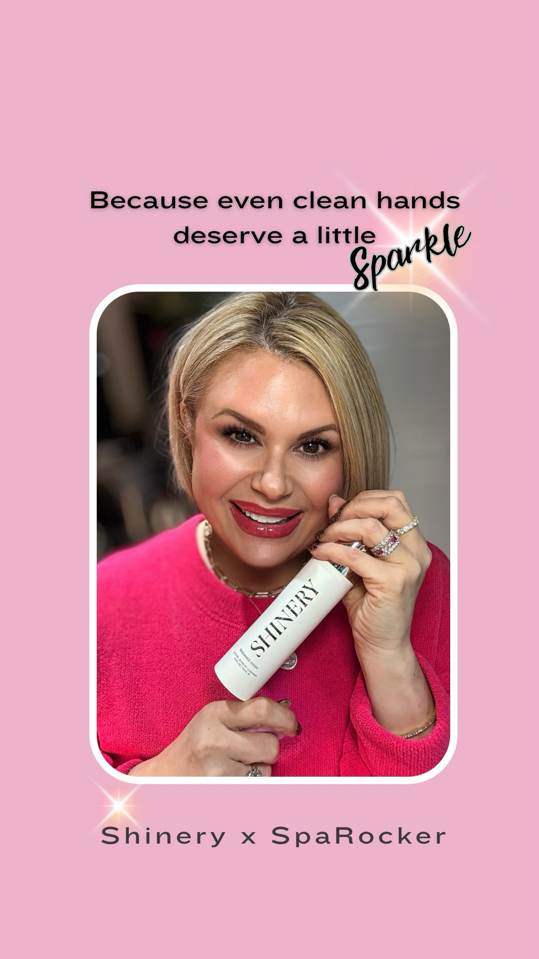 This shinery hand soap is a game changer. Just wash your hands & it cleans your jewelry! 
Everyone is so busy nowadays, that who has the time to stop and clean your jewelry. I love a multitasking product and this is the epitome of that!
It also makes the best engagement gift, hostess gift or just a perfect treat for yourself.