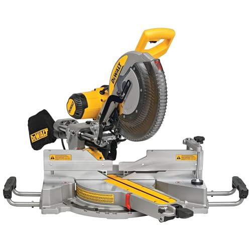 DEWALT Miter Saw, 12-inch Double Bevel Sliding Compound Miter Saw with XPS LED Shadow Light System, Includes Blade Wrench, Material Clamp and Dust Bag (DWS780) | Amazon (US)