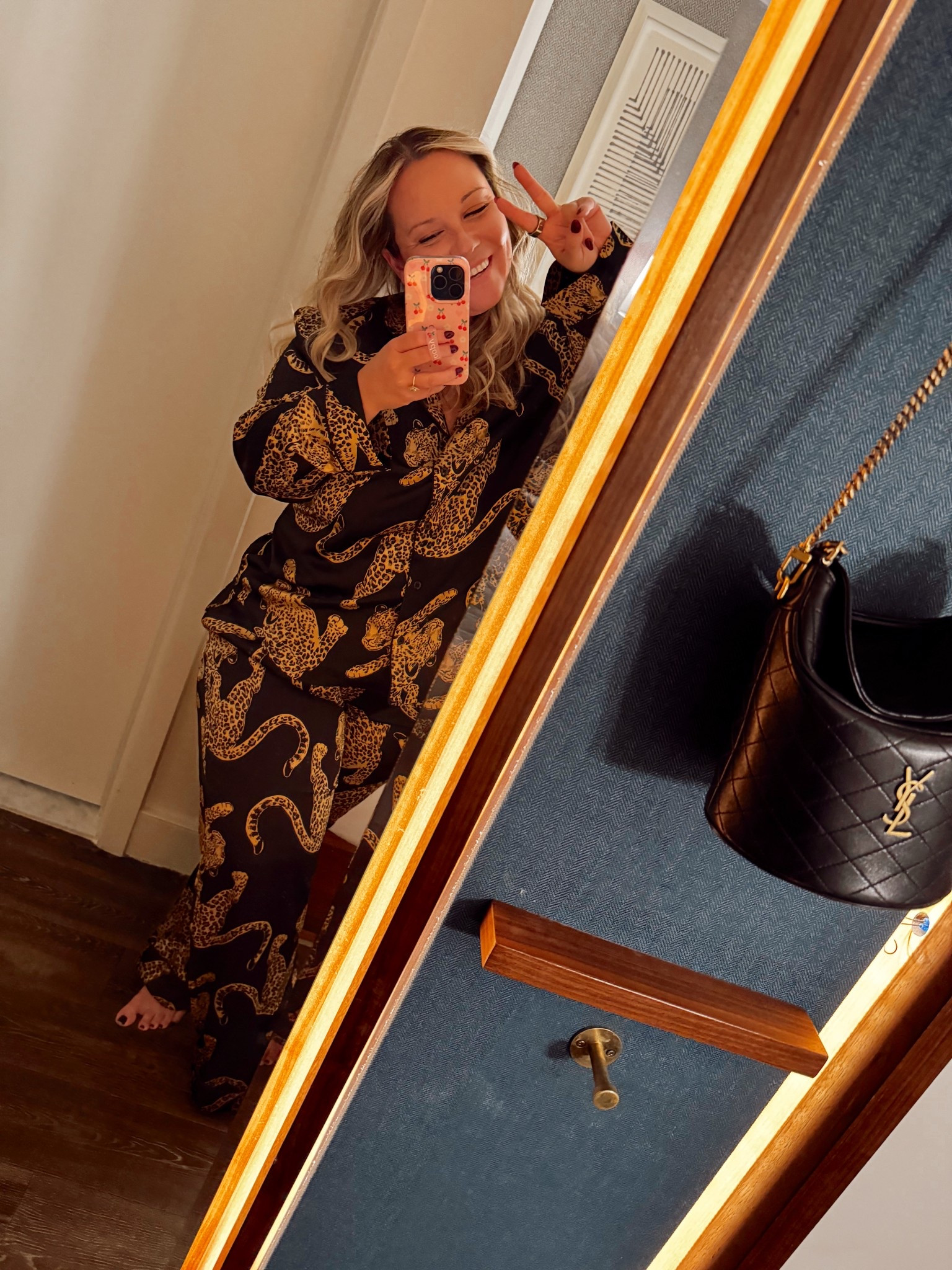 The cutest comfiest PJs from Walmart! I’m in the size LARGE 

Walmart finds, Walmart fashion, NYFW, lounge wear, pajamas, travel style, midsize fashion, leopard print, fall style, fall trends, Walmart 

#LTKMidsize #LTKNYFW #LTKFindsUnder50