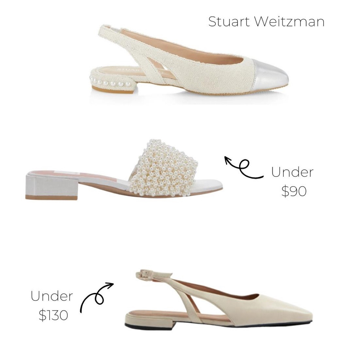 Pearl Slingbacks  

#LTKshoecrush #LTKSeasonal #LTKunder100