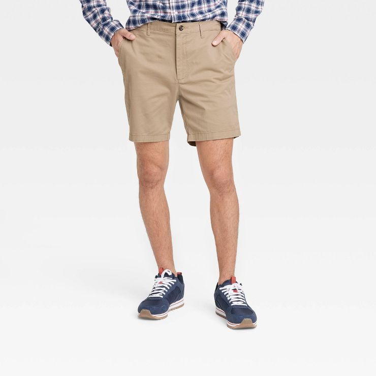 Men's Every Wear 7" Slim Fit Flat Front Chino Shorts - Goodfellow & Co™ | Target