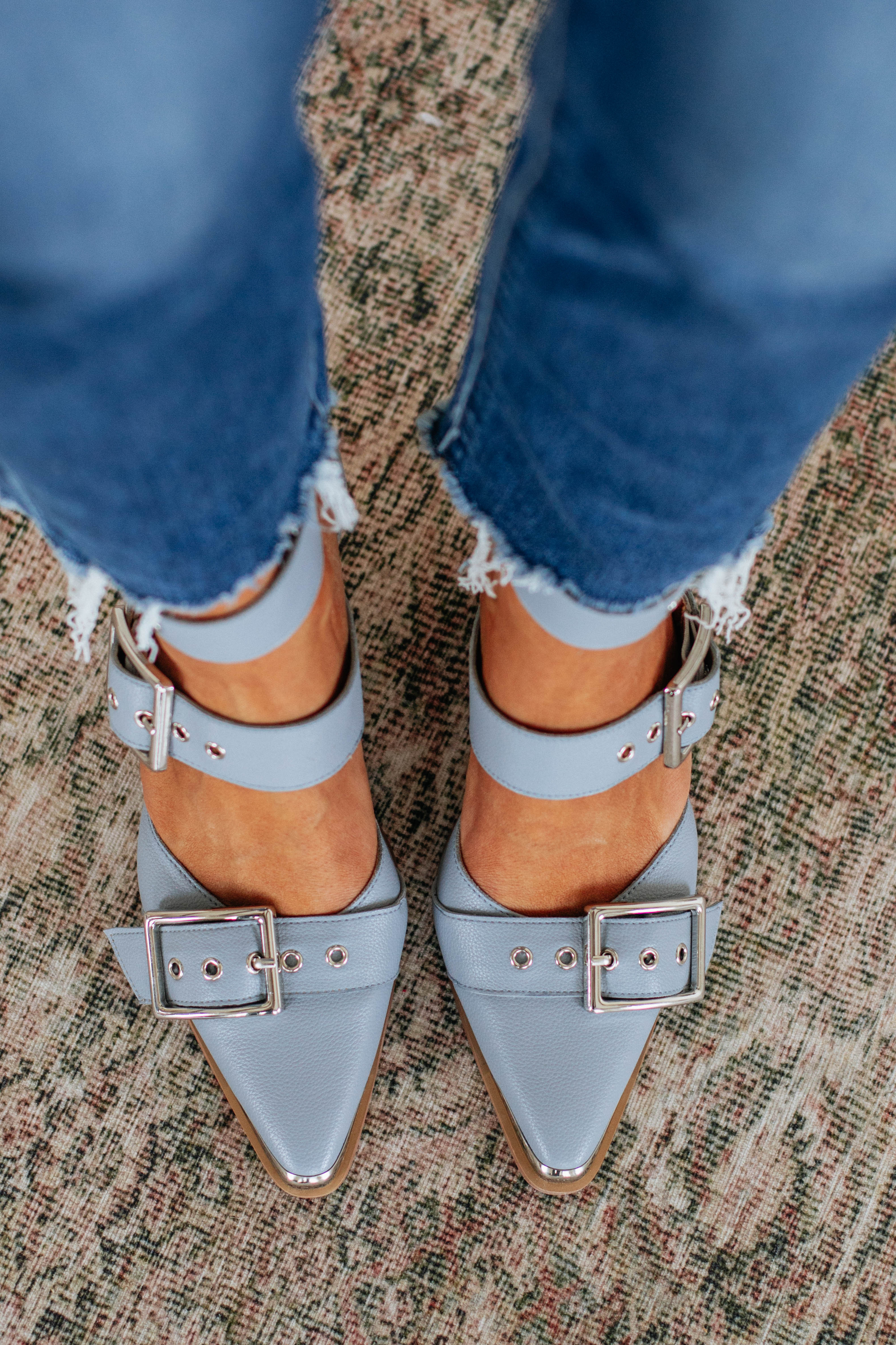 Proving My Point Heels - Slate Blue | Wild Oak Boutique