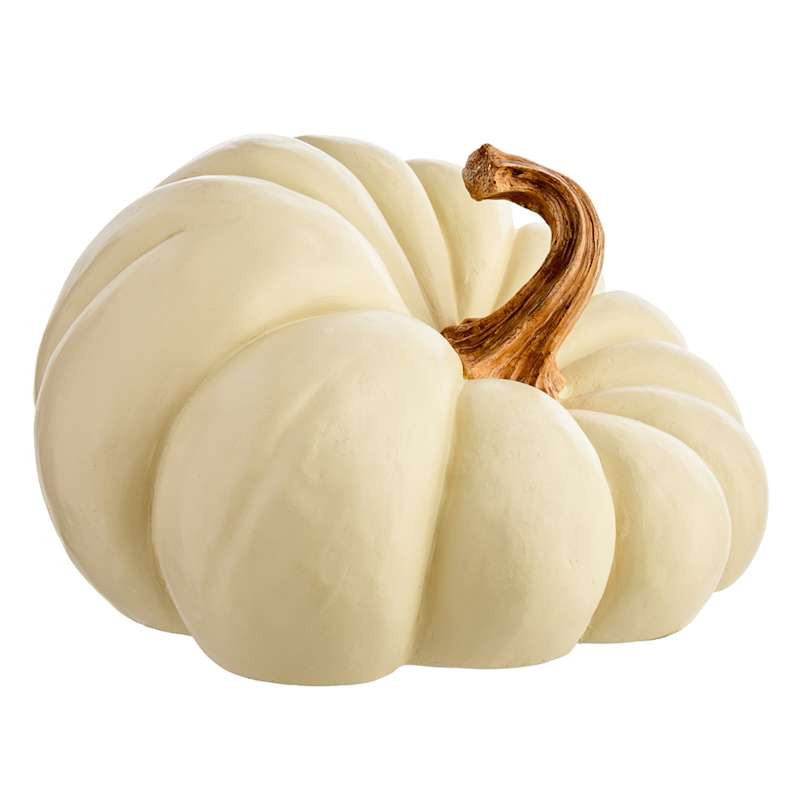 White Irregular Pumpkin, 9.1" | At Home